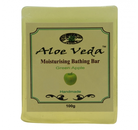 Aloe Veda Moisturising Bathing Bar Green Apple