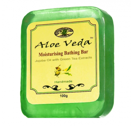 Aloe Veda Moisturising Bathing Bar-Jojoba Oil with Green Tea Extracts