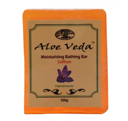 Aloe Veda Moisturising Bathing Bar Saffron