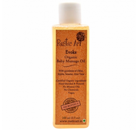 Rustic Art Evoke Organic Baby Massage Oil