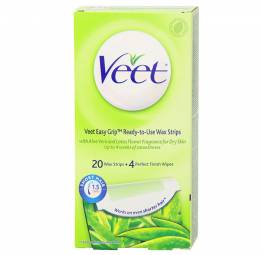 Veet Full Body Waxing Kit Wax Strips-Dry Skin